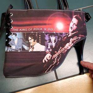 Collectible Elvis high-heeled shoe purse